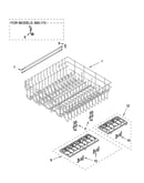 Upper rack and track parts