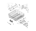 Kenmore 66516374300 upper rack and track parts diagram
