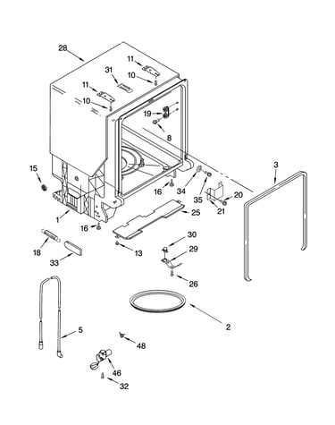 Tub and frame parts