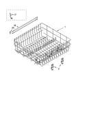 Upper rack and track parts