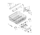 Kenmore 66516474300 upper rack and track parts diagram