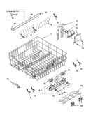 Upper rack and track parts