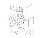 Kenmore 66517484300 tub and frame parts diagram