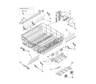 Kenmore 66517489300 upper rack and track parts diagram