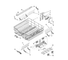 Kenmore 66516499300 upper rack and track parts diagram