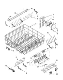 Upper rack and track parts
