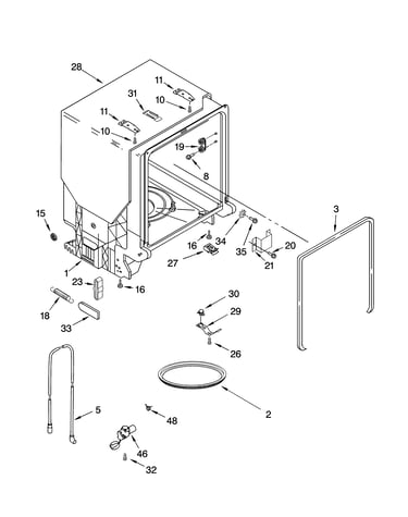 Tub and frame parts