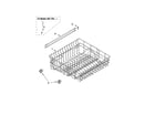 Kenmore 66516509200 upper rack and track parts diagram