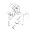 Kenmore 66516512201 tub and frame parts diagram