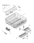 Upper rack and track parts