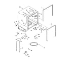 Kenmore 66516552201 tub and frame parts diagram