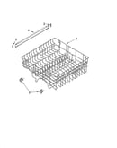 Upper rack and track parts