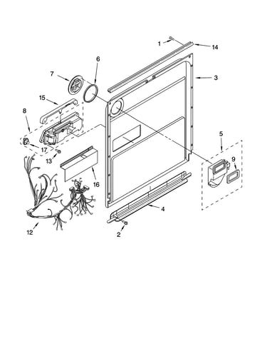 Door and latch parts