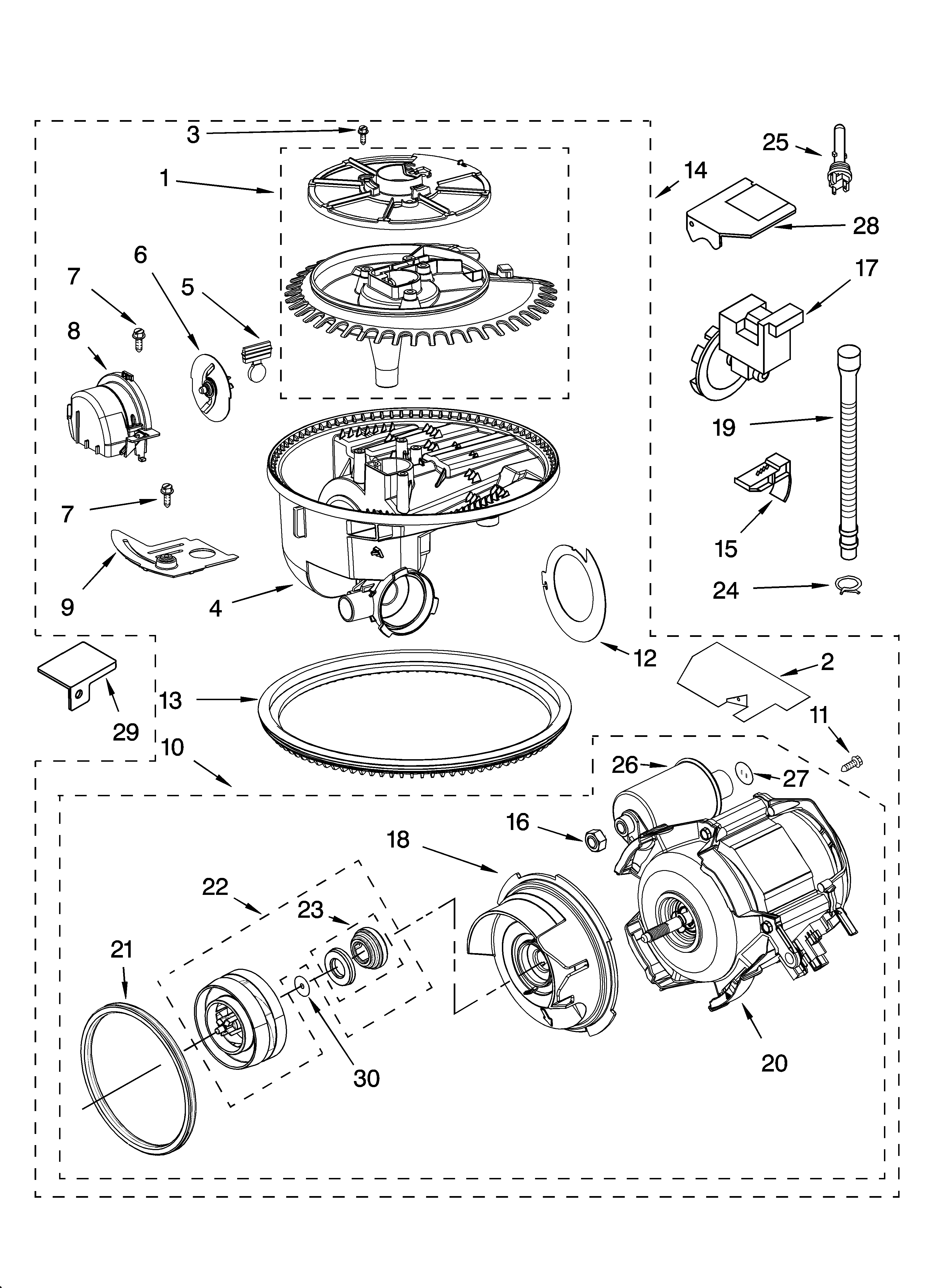 Pump and motor parts