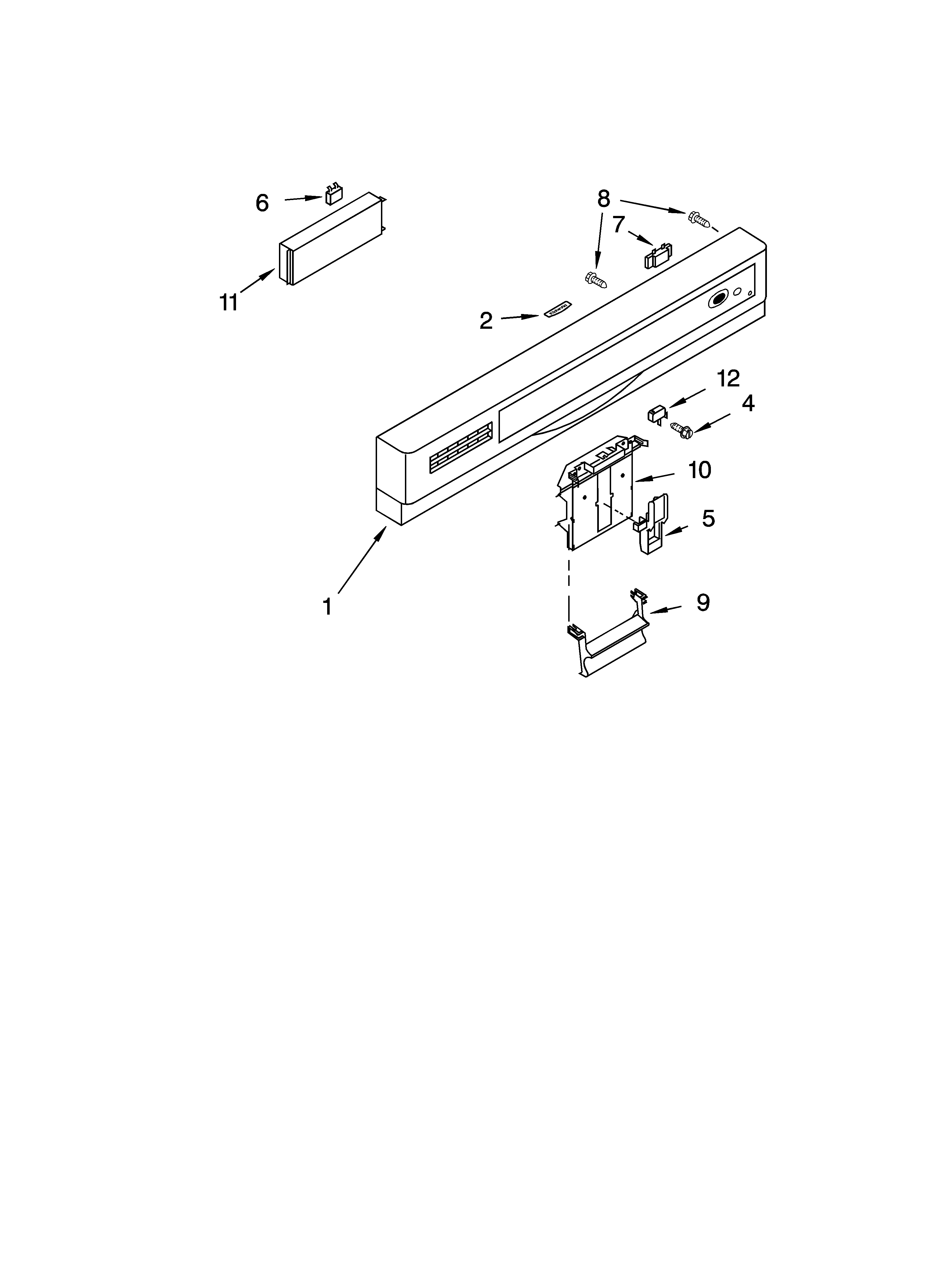 Control panel parts