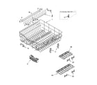 Kenmore 66517579201 upper rack and track parts diagram