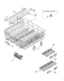 Upper rack and track parts