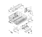 Kenmore 66516589200 upper rack and track parts diagram