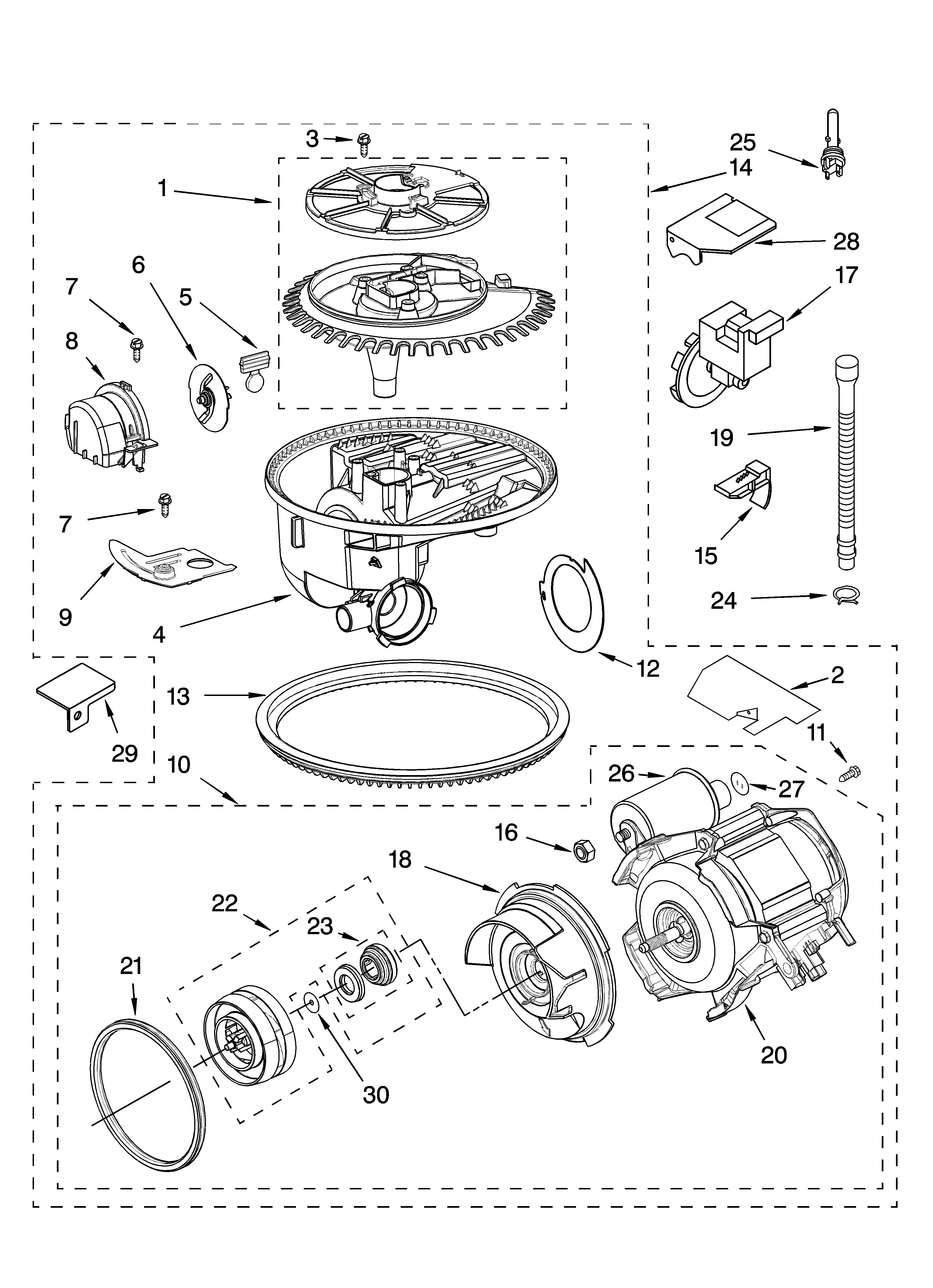 Pump and motor parts