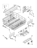Upper rack and track parts