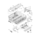 Kenmore 66516594200 upper rack and track parts diagram