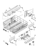 Upper rack and track parts