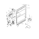Kenmore 66517594201 door and latch parts diagram