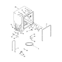 Kenmore 66516604301 tub and frame parts diagram