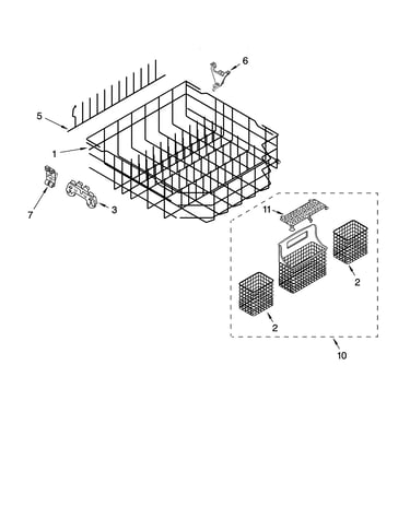 Lower rack parts