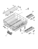 Upper rack and track parts