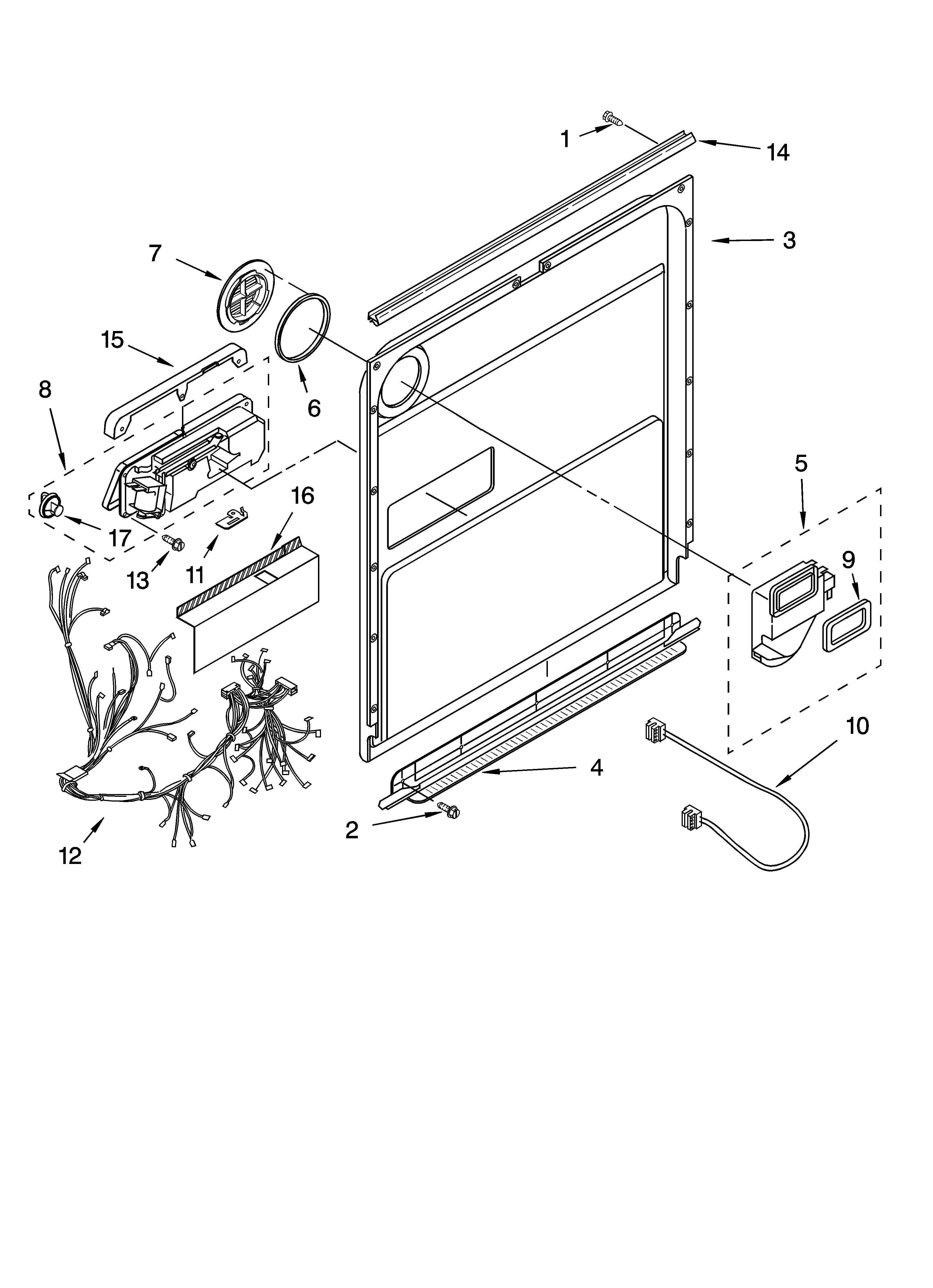Door and latch parts