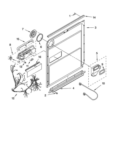Door and latch parts