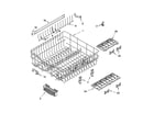 Kenmore 66516973201 upper rack and track parts diagram