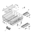 Upper rack and track parts