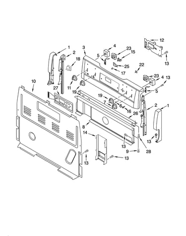 Control panel parts