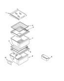 Refrigerator shelf parts