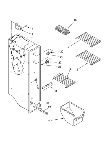 Freezer liner parts