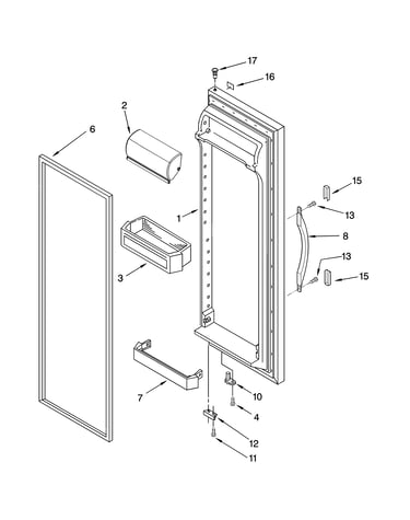 Refrigerator door parts