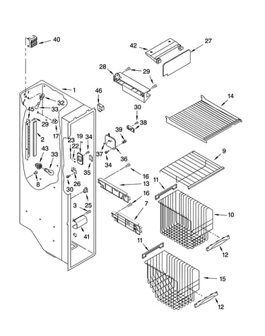 Freezer liner parts