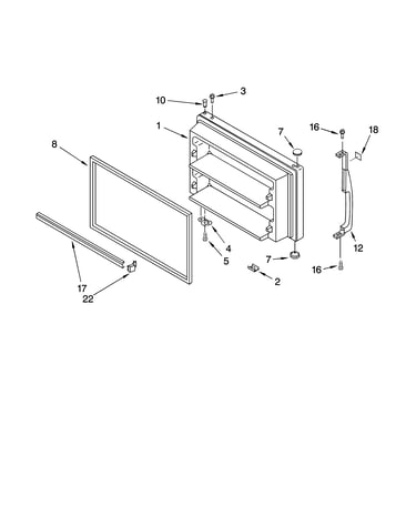 Freezer door parts