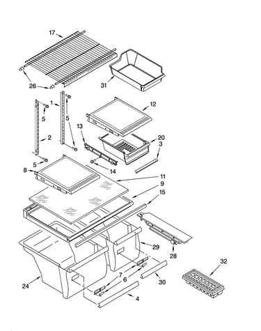 Shelf parts