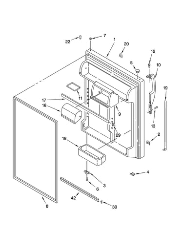 Refrigerator door parts