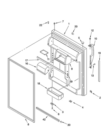 Refrigerator door parts
