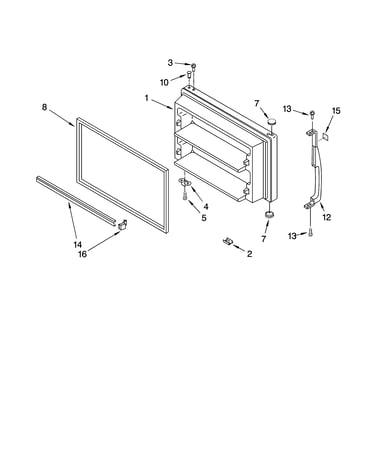 Freezer door parts