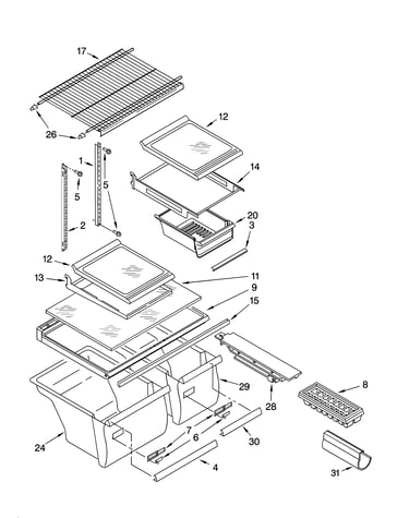 Shelf parts