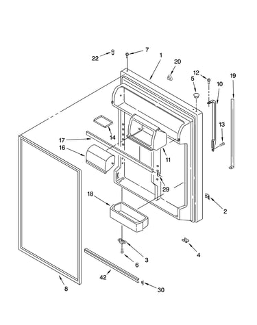 Refrigerator door parts
