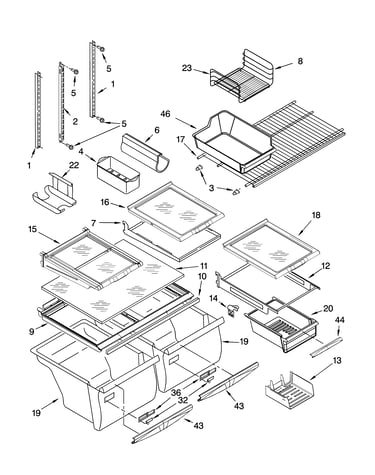 Shelf parts