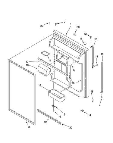 Refrigerator door parts