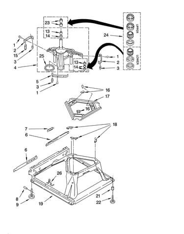 Machine base parts