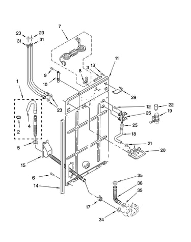 Rear panel parts